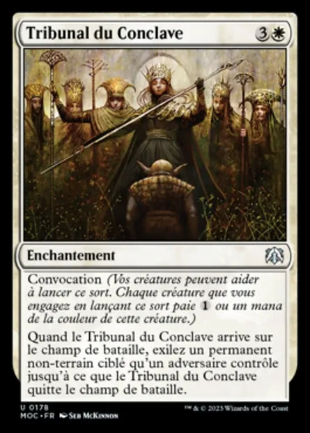 Tribunal du Conclave, carte Magic MOC 178 — extension March of the Machine Commander