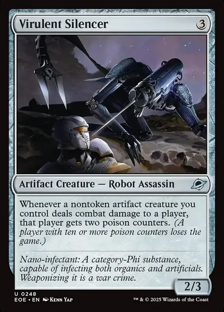 Virulent Silencer, Magic card EOE 248 — Edge of Eternities set