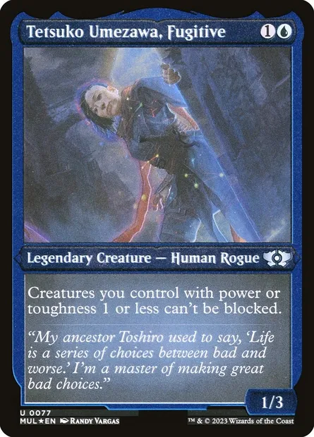 Tetsuko Umezawa, fugitive, carte Magic MUL 77 — extension Multiverse Legends