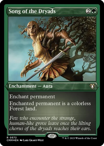 Song of the Dryads, Magic card CMM 572 — Commander Masters set