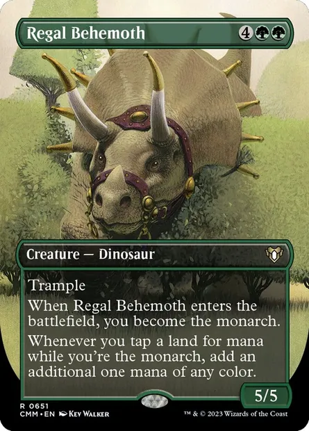Regal Behemoth, Magic card CMM 651 — Commander Masters set