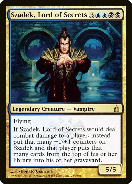Szadek, Seigneur des secrets, carte Magic RAV 234 — extension Ravnica: La Cité des Guildes