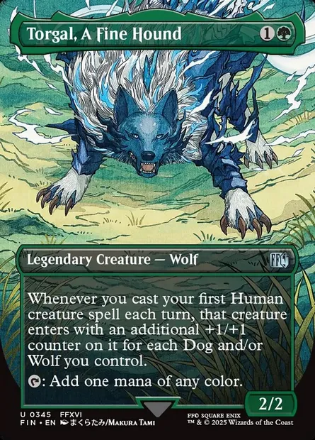 Torgal, A Fine Hound, Magic card FIN 345 — Final Fantasy set