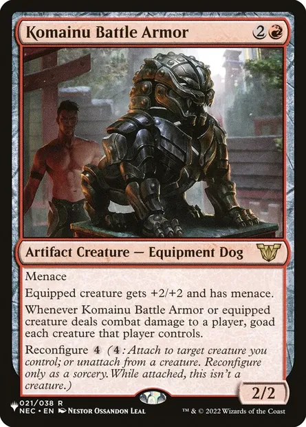 Komainu Battle Armor, Magic card PLST NEC-21 — The List set
