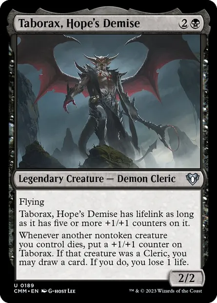 Taborax, Hope's Demise, Magic card CMM 189 — Commander Masters set