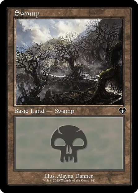 Swamp, Magic card CMM 443 — Commander Masters set