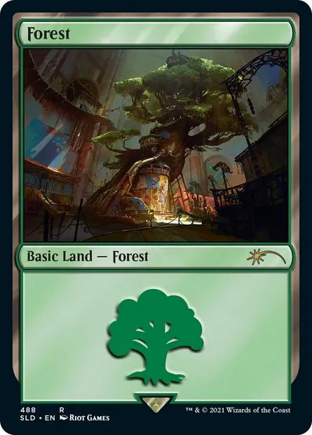 Forest, Magic card SLD 488 — Secret Lair Drop set