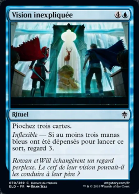 Vision inexpliquée, carte Magic ELD 70 — extension Throne of Eldraine