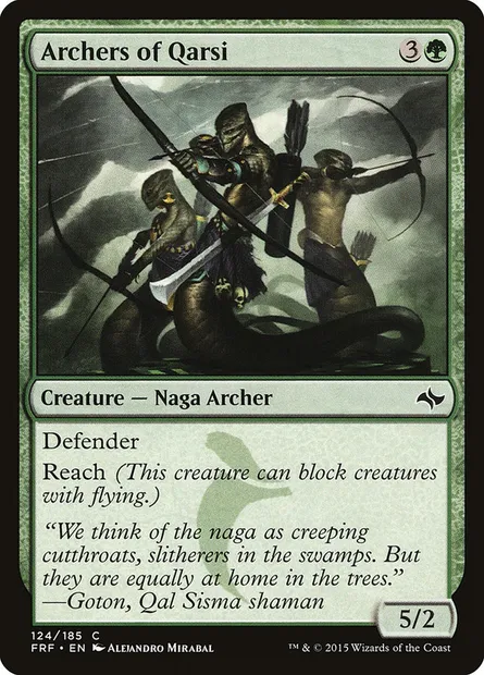 Archers of Qarsi, Magic card FRF 124 — Fate Reforged set