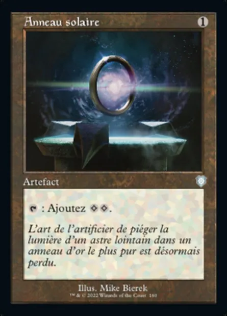 Anneau solaire, carte Magic BRC 160 — extension The Brothers' War Commander