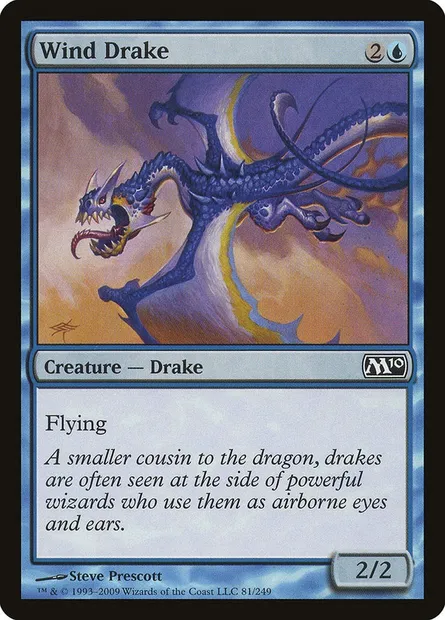 Wind Drake, Magic card M10 81 — Magic 2010 set