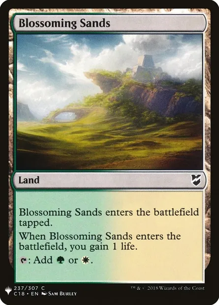 Blossoming Sands, Magic card PLST C18-237 — The List set