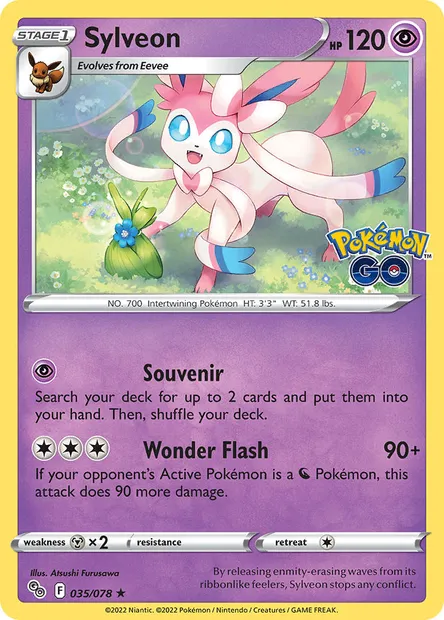 Sylveon, Pokémon card PGO 035 — Pokémon GO set