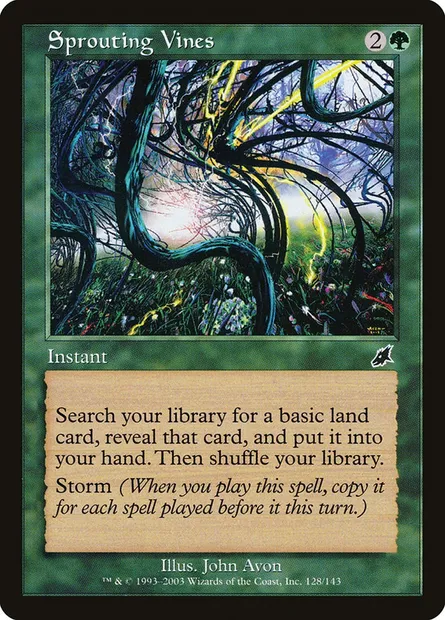 Sprouting Vines, Magic card SCG 128 — Scourge set