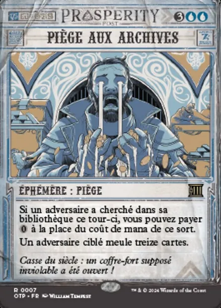 Piège aux archives, carte Magic OTP 7 — extension Breaking News