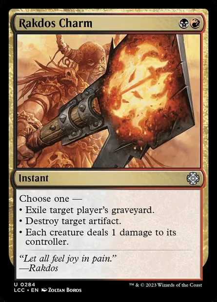 Rakdos Charm, Magic card LCC 284 — The Lost Caverns of Ixalan Commander set