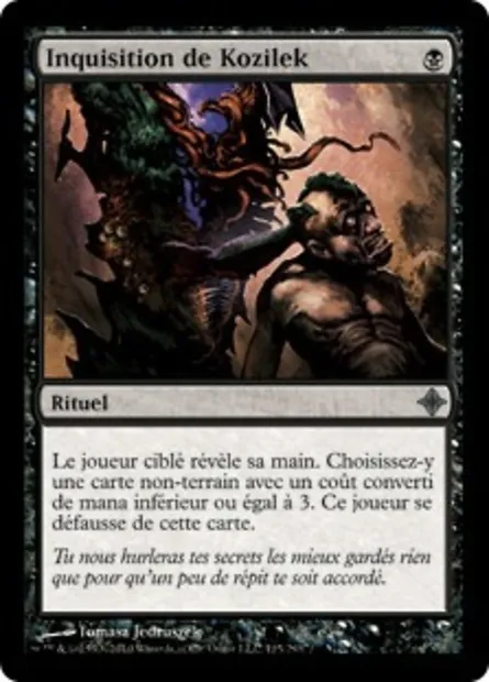 Inquisition de Kozilek, carte Magic ROE 115 — extension L'ascension des Eldrazi