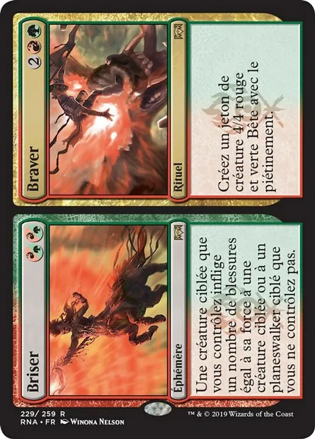 Briser // Braver, carte Magic RNA 229 — extension L'allégeance de Ravnica