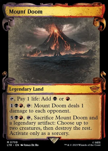 Mount Doom, Magic card LTR 709 — The Lord of the Rings: Tales of Middle-earth set
