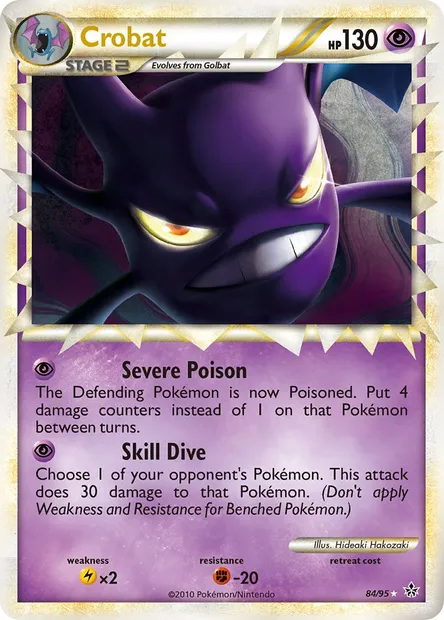 Crobat, Pokémon card UL 84 — Unleashed set