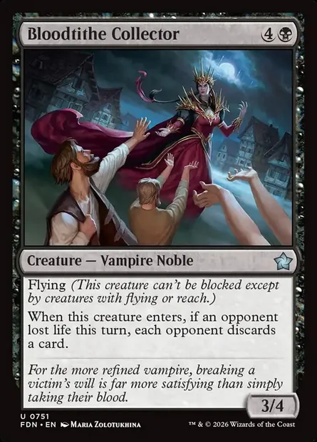 Bloodtithe Collector, Magic card FDN 751 — Foundations set