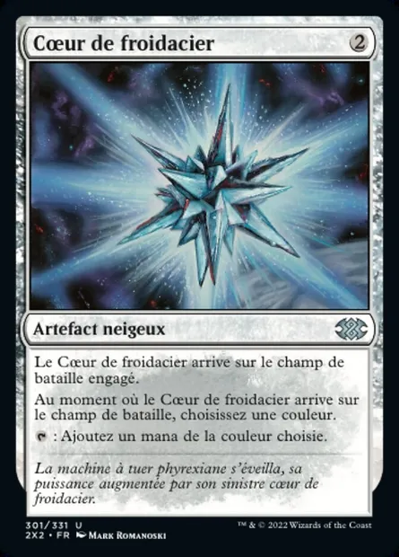 Cœur de froidacier, carte Magic 2X2 301 — extension Double Masters 2022