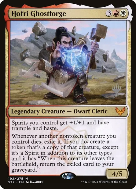 Hofri Ghostforge, Magic card PSTX 192p — Strixhaven: School of Mages Promos set