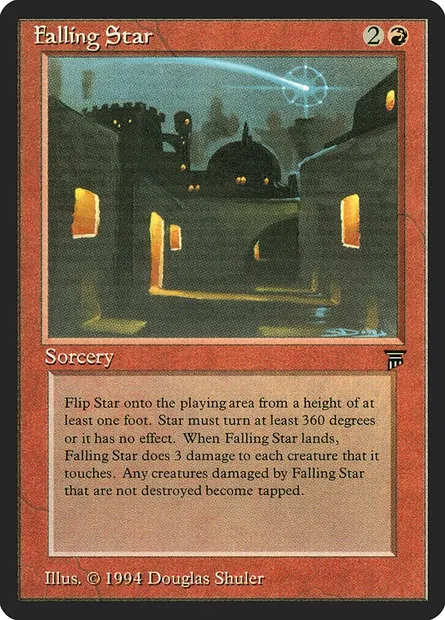 Falling Star, Magic card LEG 145 — Legends set