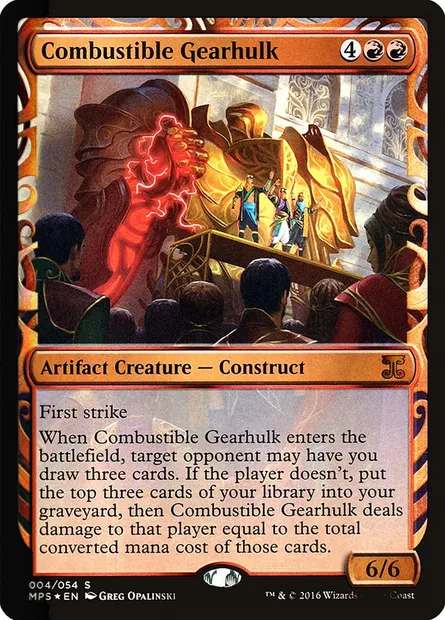 Combustible Gearhulk, Magic card MPS 4 — Kaladesh Inventions set