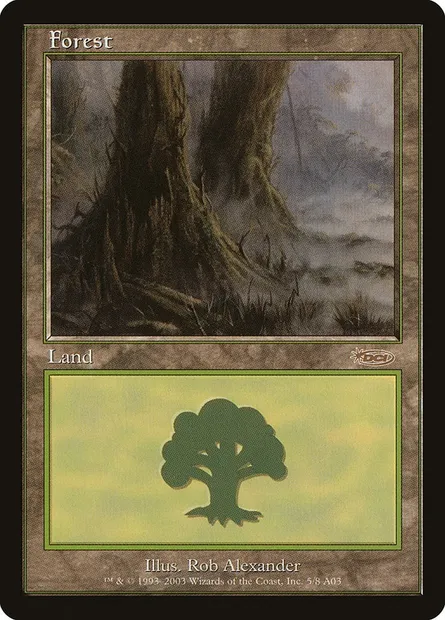 Forêt, carte Magic PAL03 5 — extension Arena League 2003