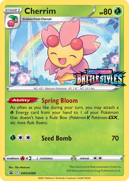 Cherrim, Pokémon card SWSH 088 — SWSH Black Star Promos set
