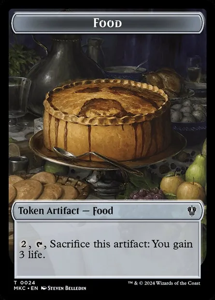 Food, carte Magic TMKC 24 — extension Murders at Karlov Manor Commander Tokens