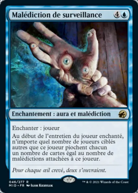 Malédiction de surveillance, carte Magic MID 46 — extension Innistrad : chasse de minuit