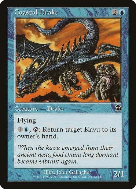 Coastal Drake, Magic card APC 22 — Apocalypse set