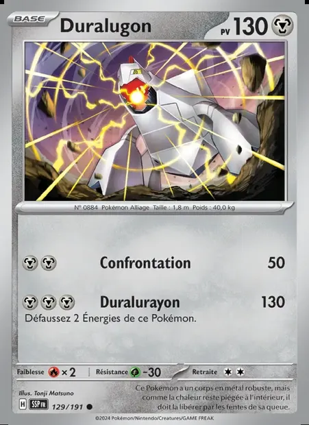 Duralugon, carte Pokémon SSP 129 — extension Étincelles Déferlantes