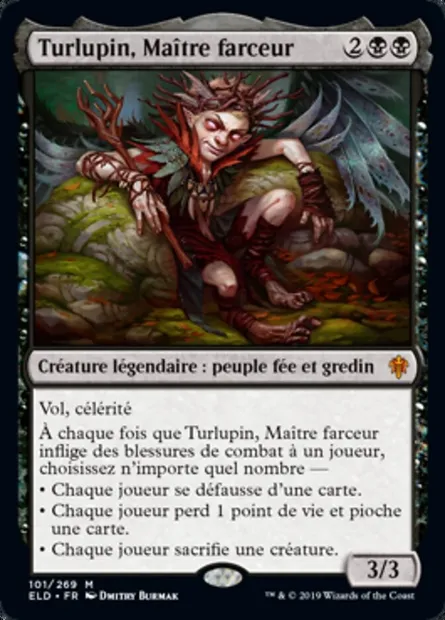 Turlupin, Maître farceur, carte Magic ELD 101 — extension Throne of Eldraine