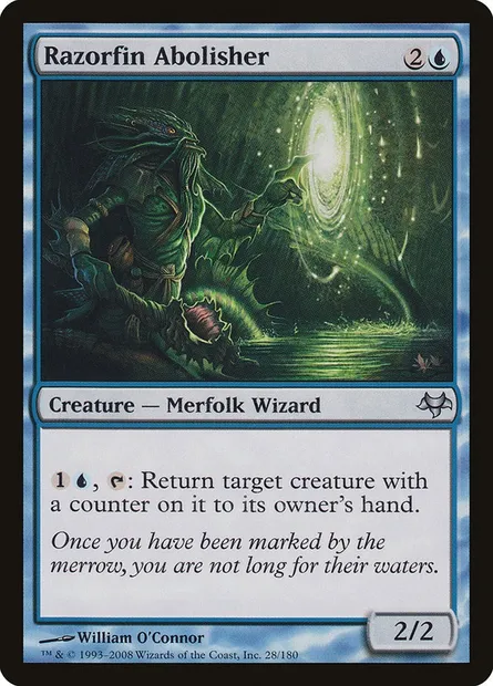 Razorfin Abolisher, Magic card EVE 28 — Eventide set