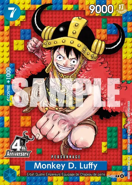 Monkey D. Luffy, carte One Piece P-110 — extension Carte promo