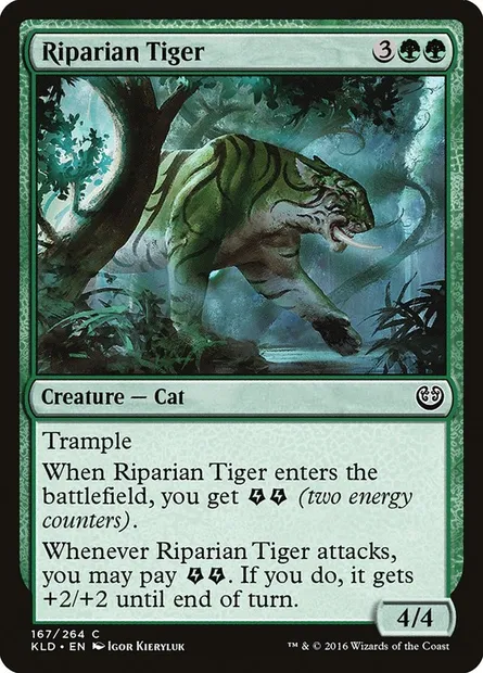 Riparian Tiger, Magic card KLD 167 — Kaladesh set
