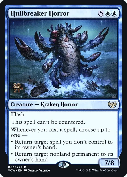 Hullbreaker Horror, Magic card PVOW 63s — Innistrad: Crimson Vow Promos set