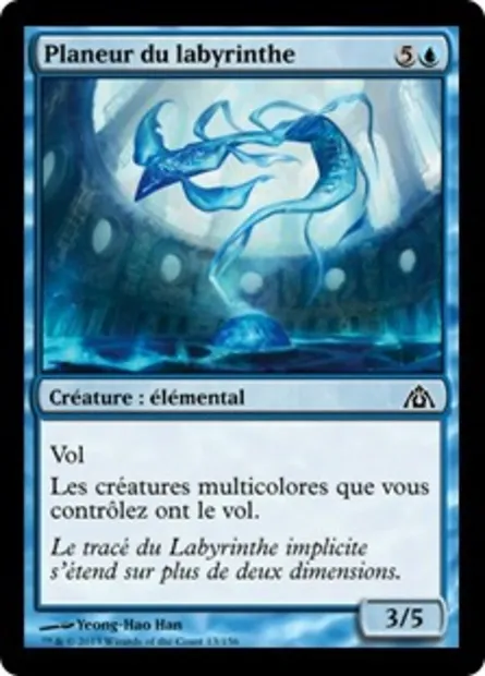 Planeur du labyrinthe, carte Magic DGM 13 — extension Le labyrinthe du dragon