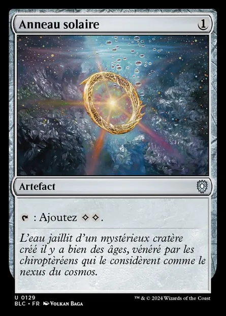 Anneau solaire, carte Magic BLC 129 — extension Bloomburrow Commander