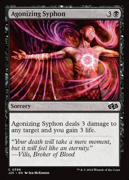 Agonizing Syphon, Magic card J25 396 — Foundations Jumpstart set