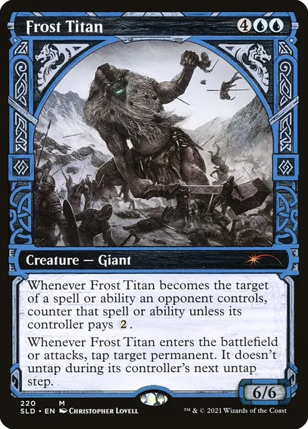 Titan de givre, carte Magic SLD 220 — extension Secret Lair Drop
