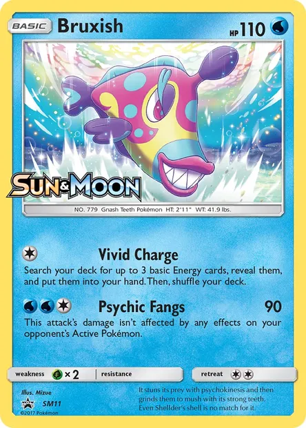 Bruxish, Pokémon card SM 11 — SM Black Star Promos set