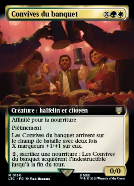 Convives du banquet, carte Magic LTC 130 — extension Tales of Middle-earth Commander