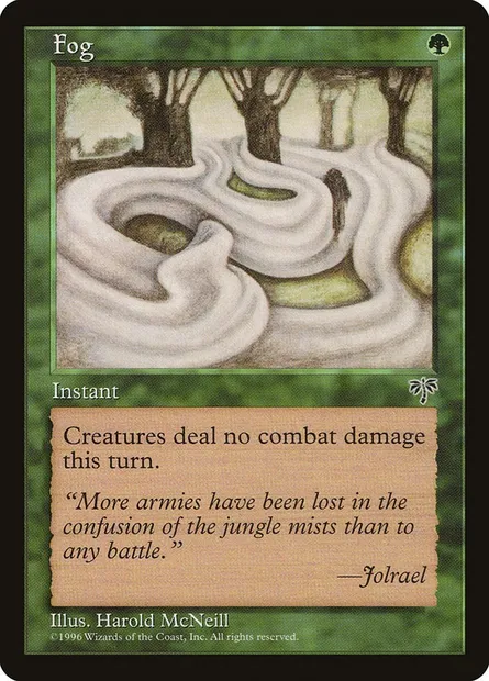 Fog, Magic card MIR 216 — Mirage set