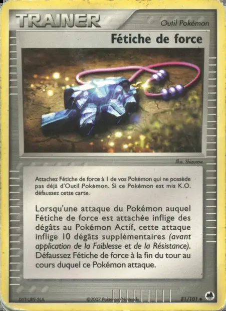 Fétiche de force, carte Pokémon DF 81 — extension EX Île des Dragons