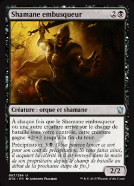 Shamane embusqueur, carte Magic DTK 87 — extension Les Dragons de Tarkir