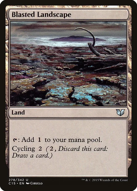 Blasted Landscape, Magic card C15 278 — Commander 2015 set